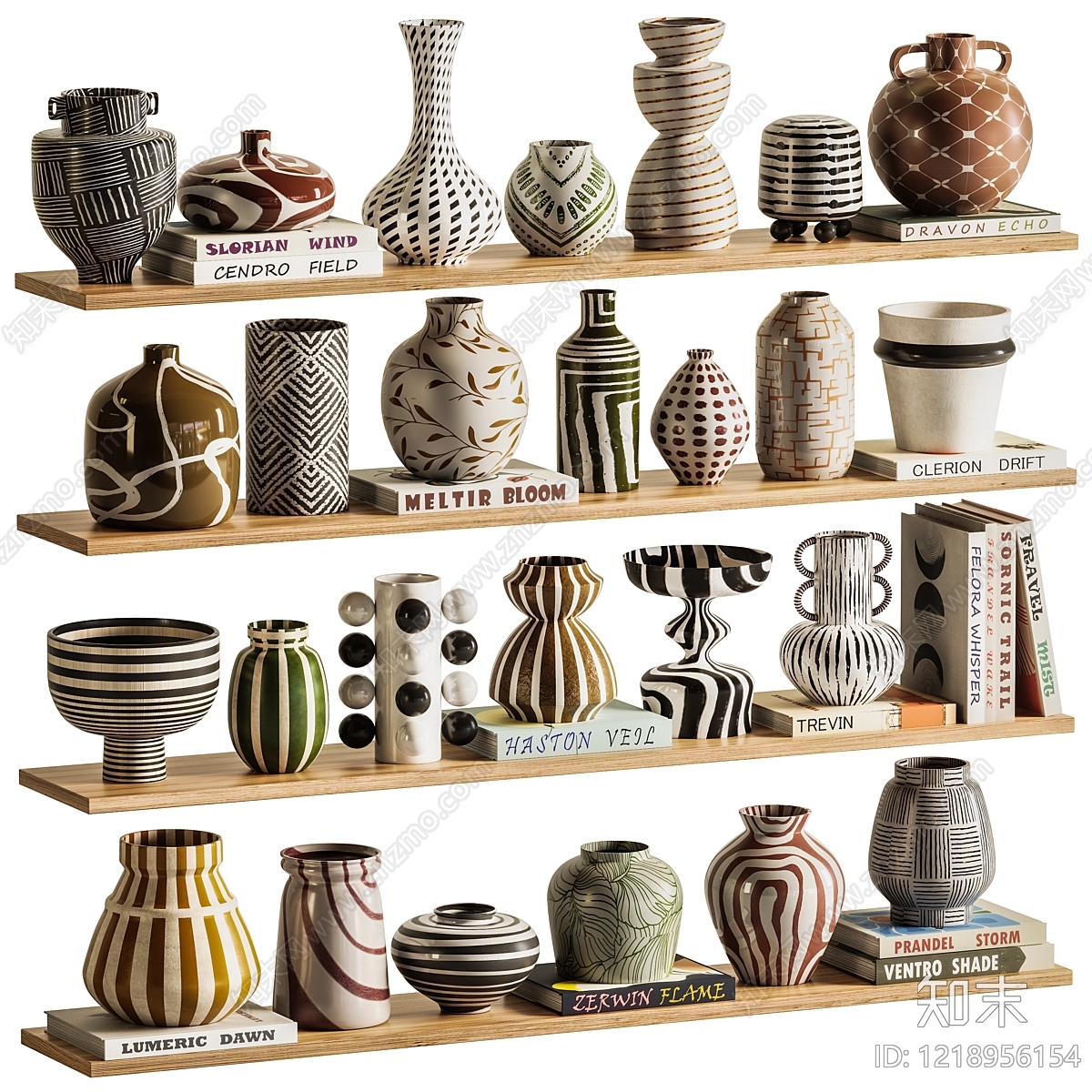 波普风摆件组合3D模型下载【ID:1218956154】