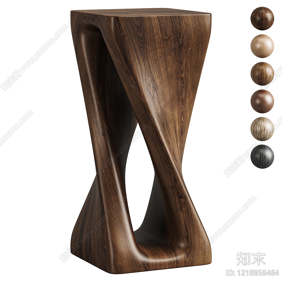 原木风边几3D模型下载【ID:1218956464】