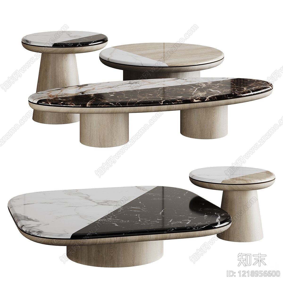 意式极简茶几3D模型下载【ID:1218956600】