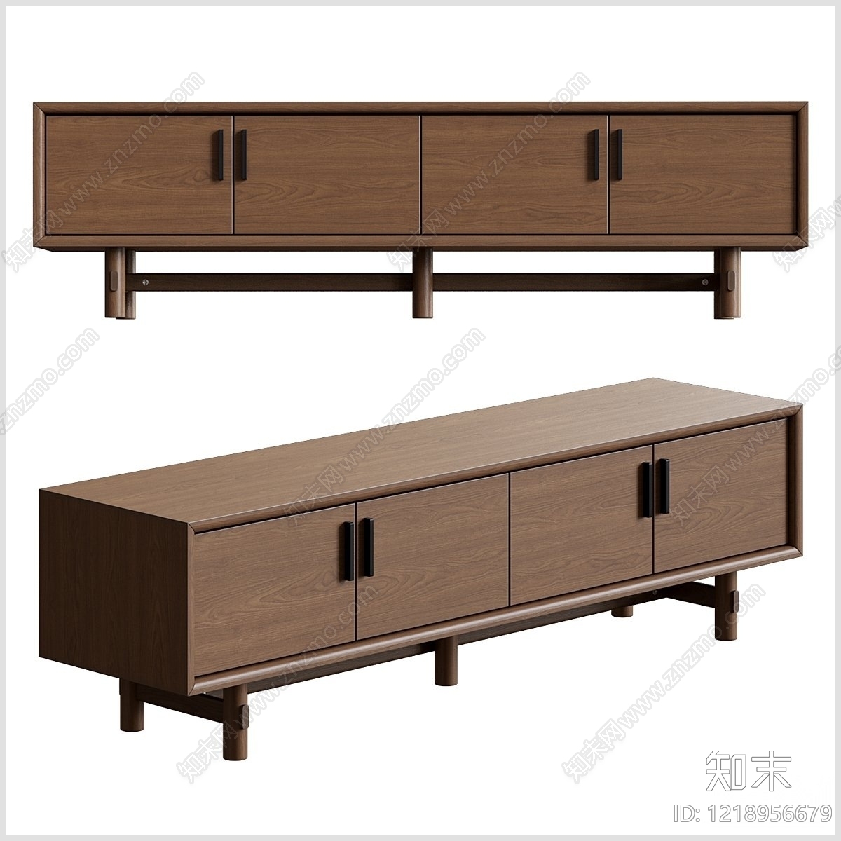 北欧电视柜3D模型下载【ID:1218956679】