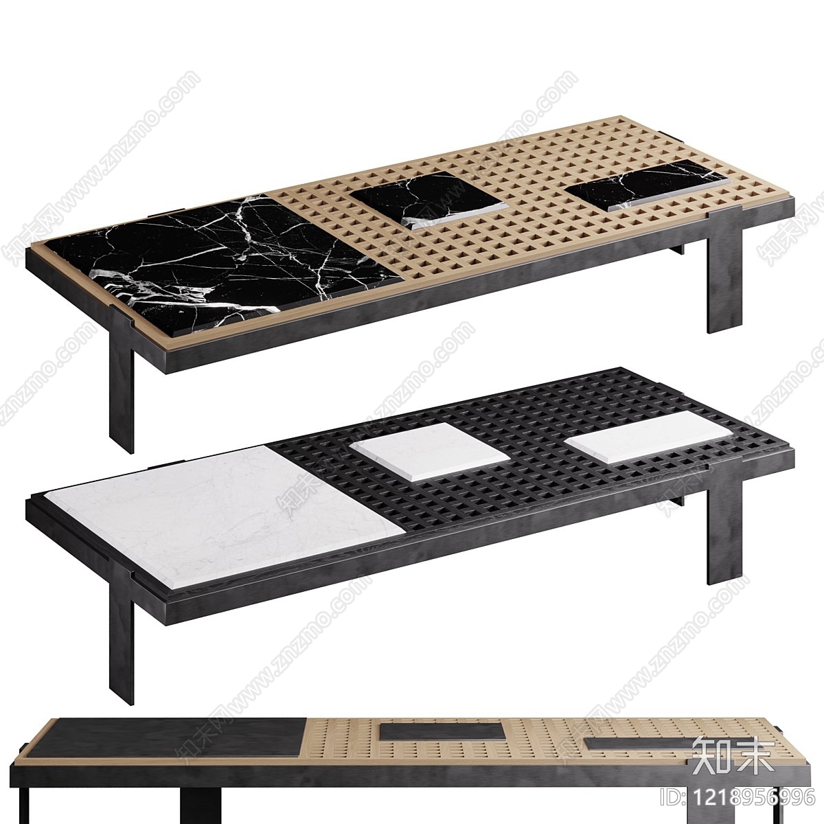 极简茶几3D模型下载【ID:1218956996】