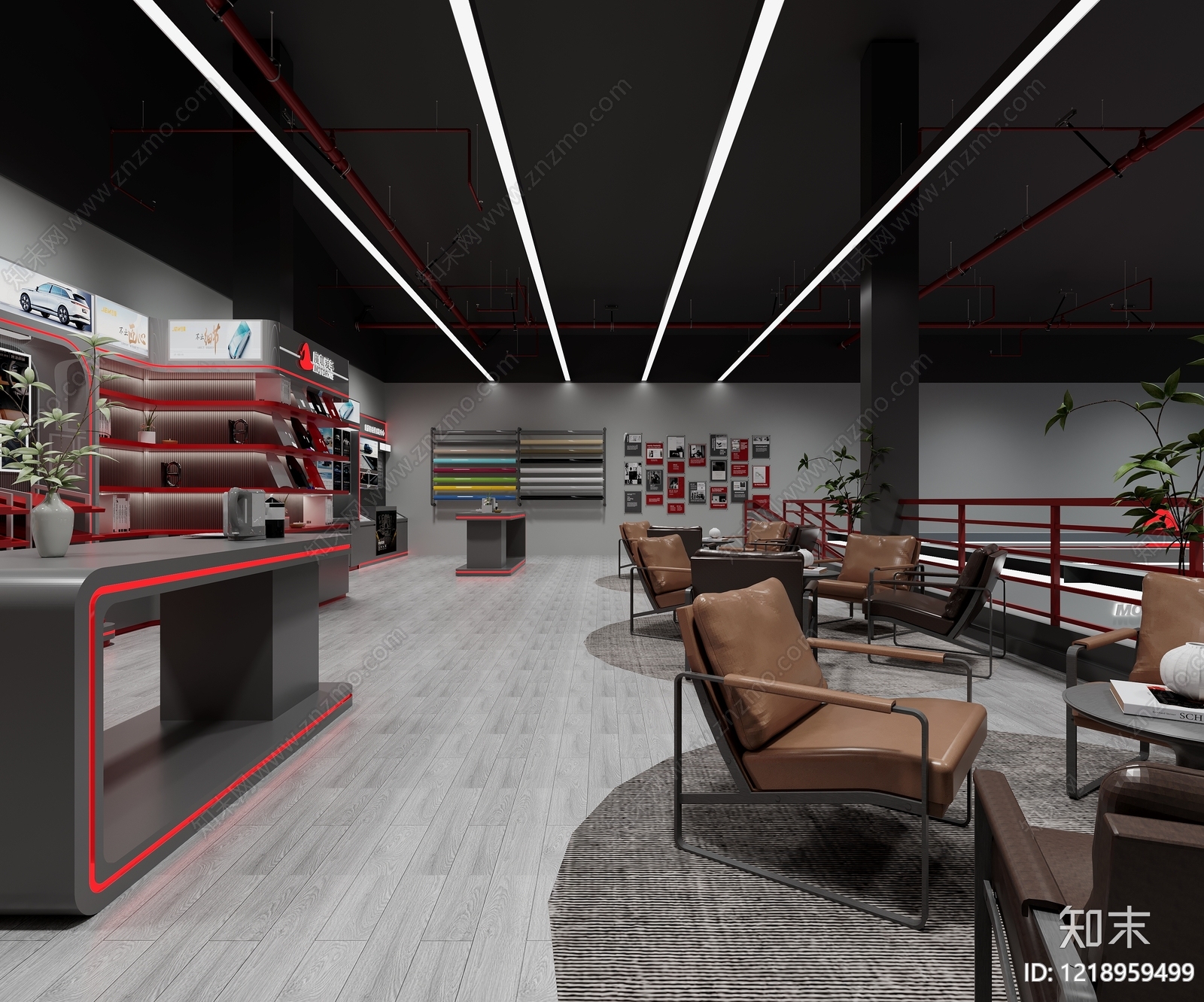 工业风其他商业空间3D模型下载【ID:1218959499】