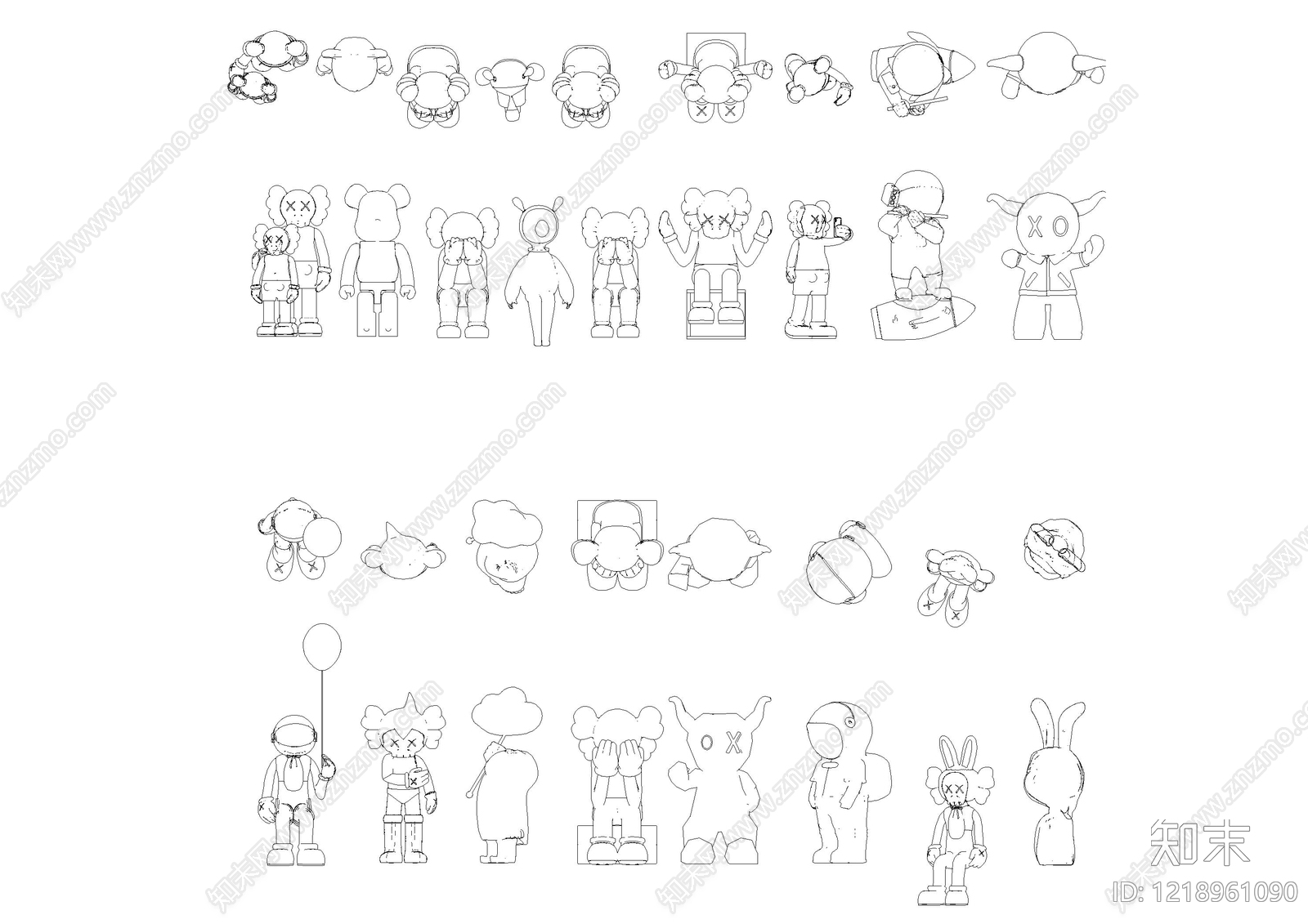 现代玩具CAD图纸