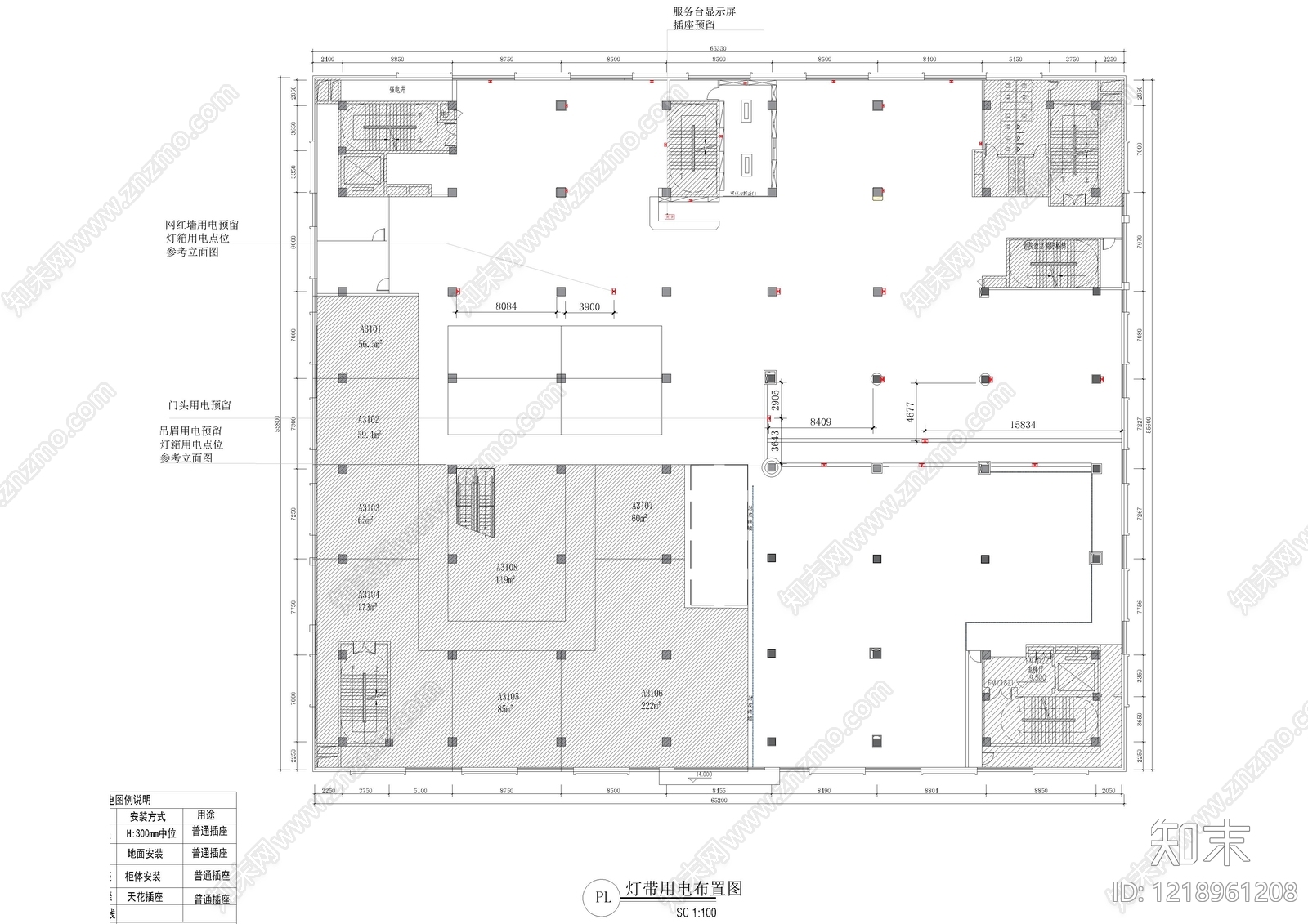 电玩城cad施工图下载【ID:1218961208】