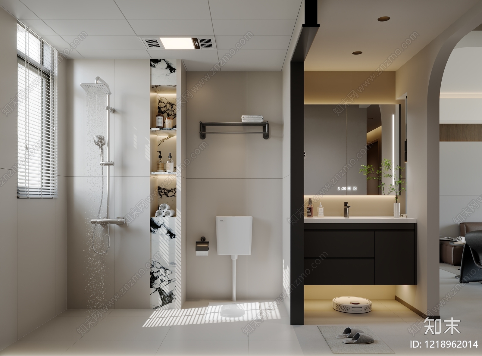 极简卫生间3D模型下载【ID:1218962014】