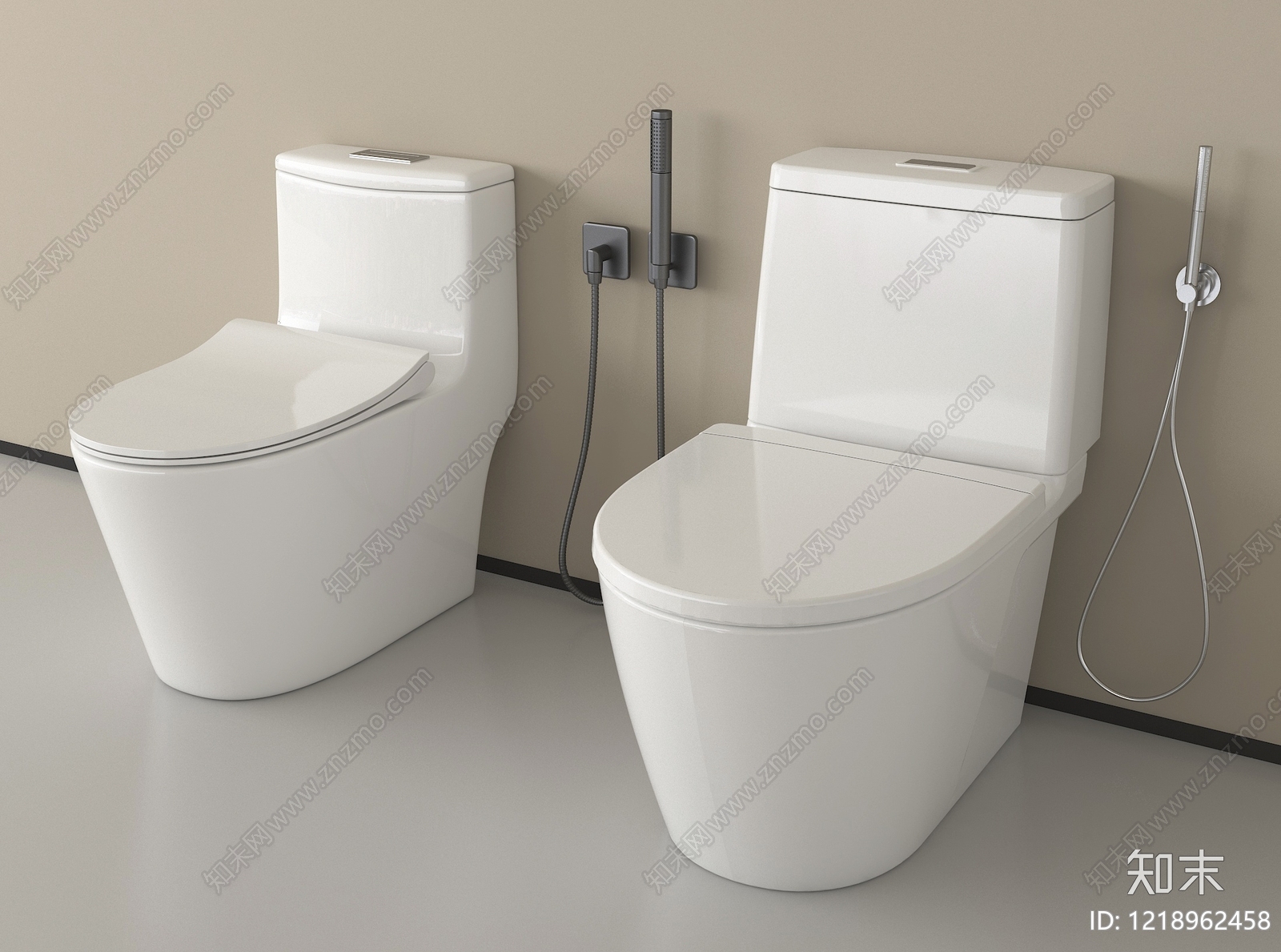 极简马桶3D模型下载【ID:1218962458】