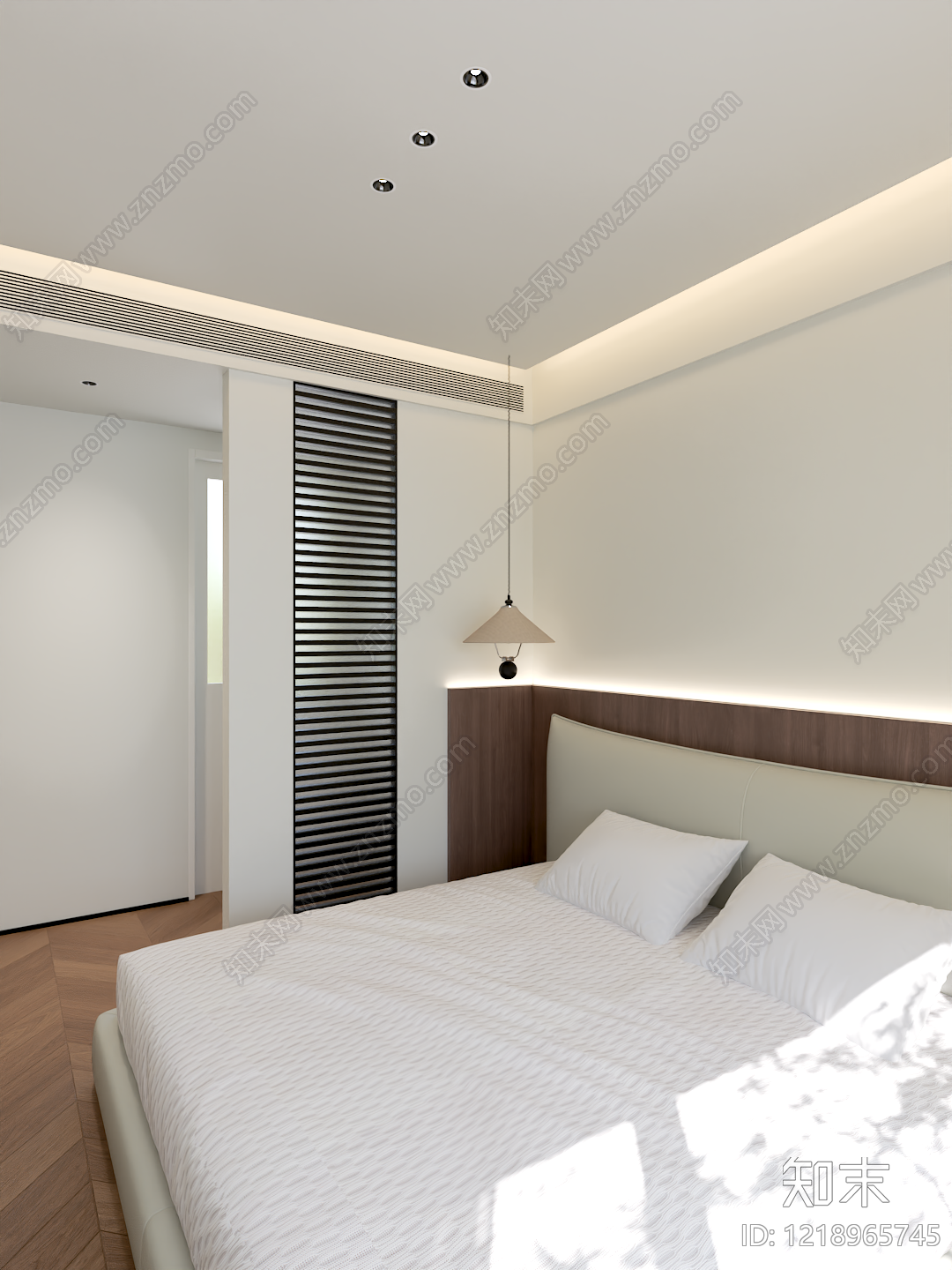 极简家居卧室3D模型下载【ID:1218965745】