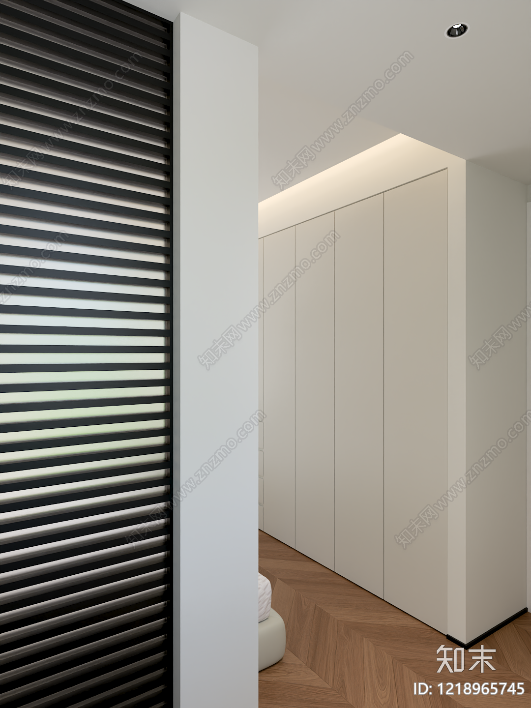 极简家居卧室3D模型下载【ID:1218965745】