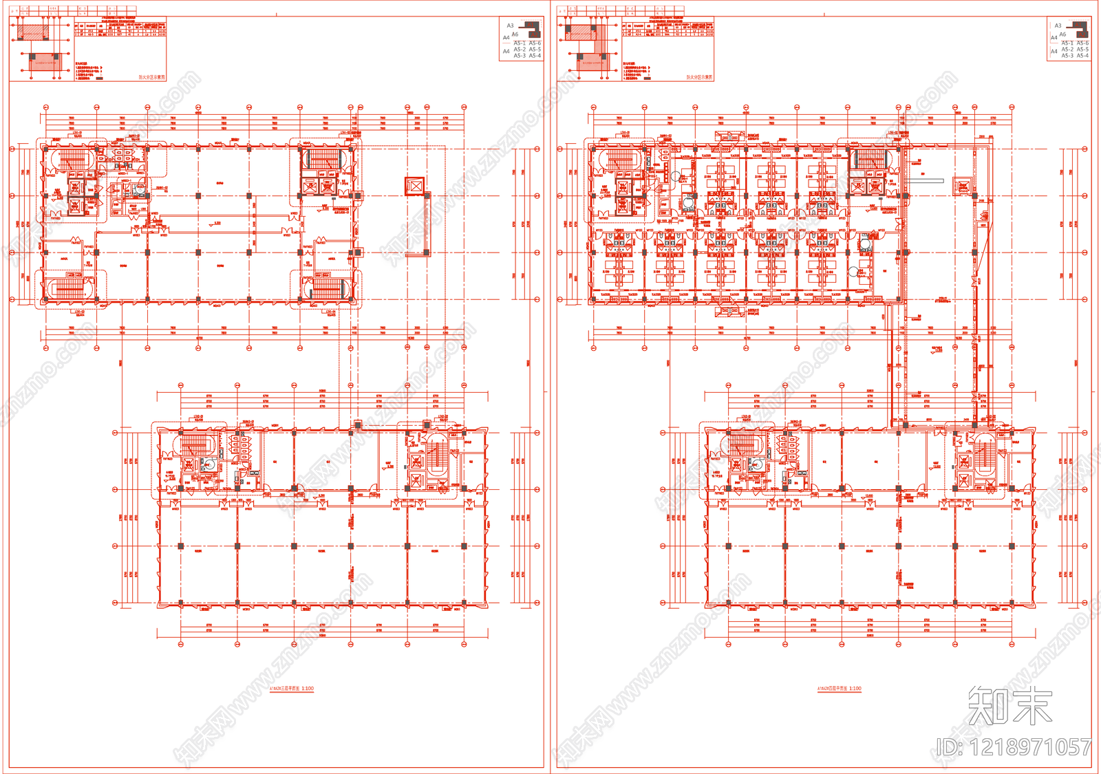 产业园建筑cad施工图下载【ID:1218971057】