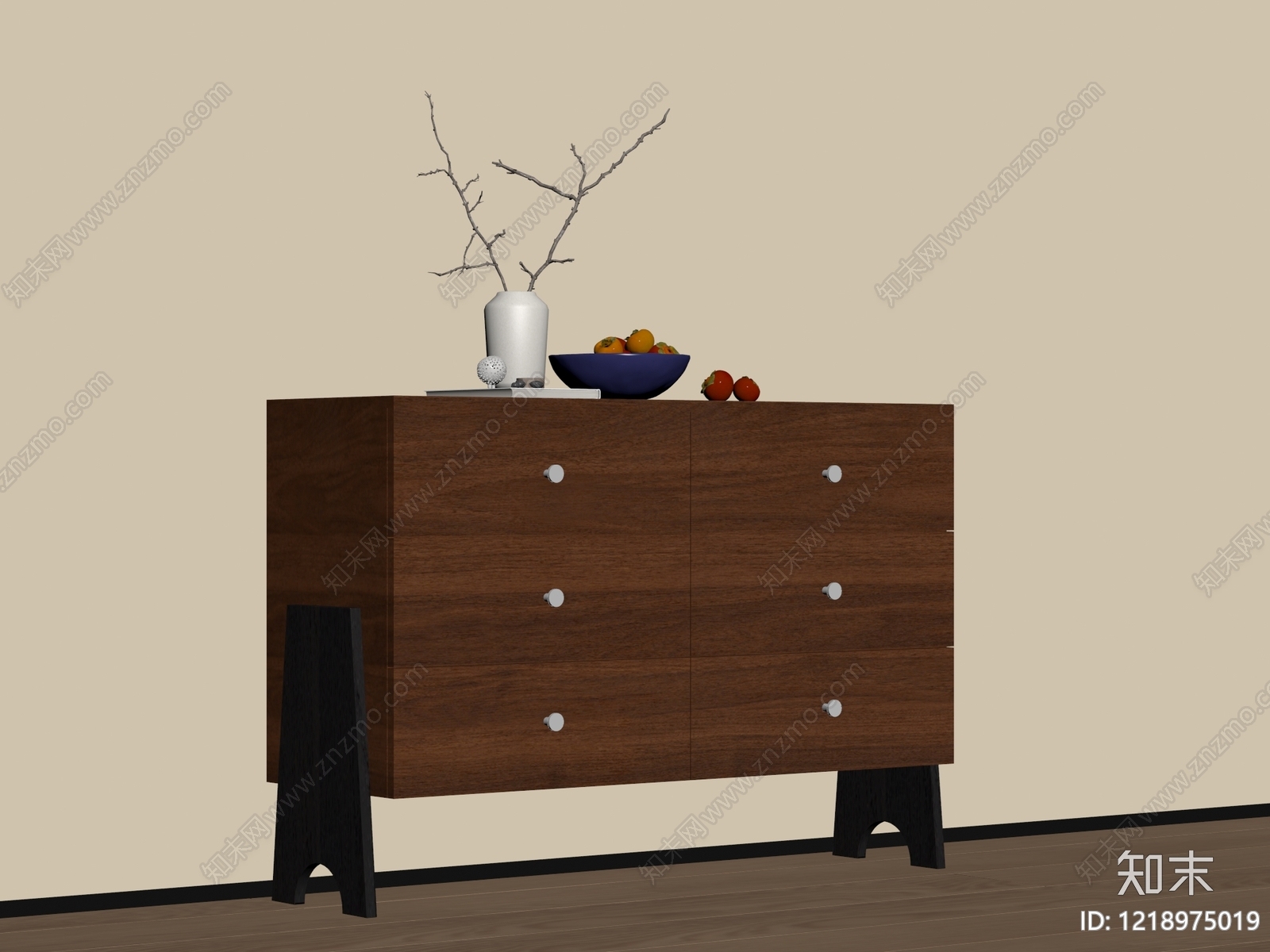 现代简约斗柜SU模型下载【ID:1218975019】