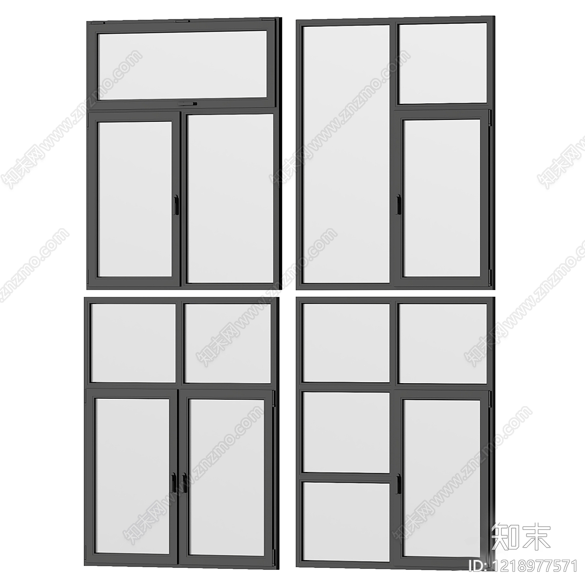 极简主义窗户组合SU模型下载【ID:1218977571】