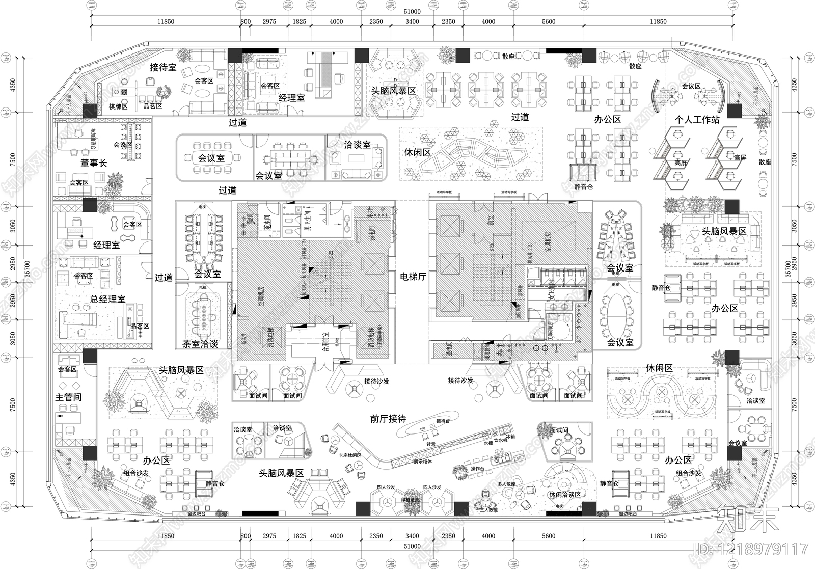 整体办公空间CAD图纸精品下载_AutoCAD图纸_知末网