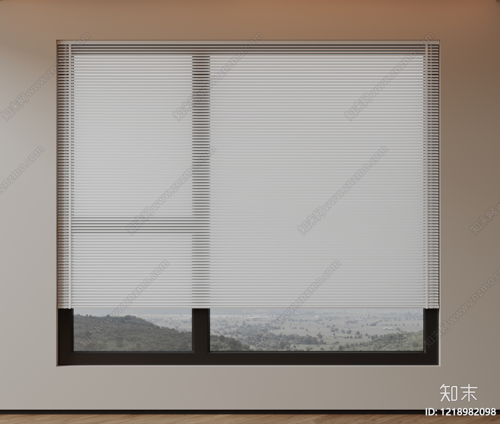 极简百叶帘3D模型下载【ID:1218982098】