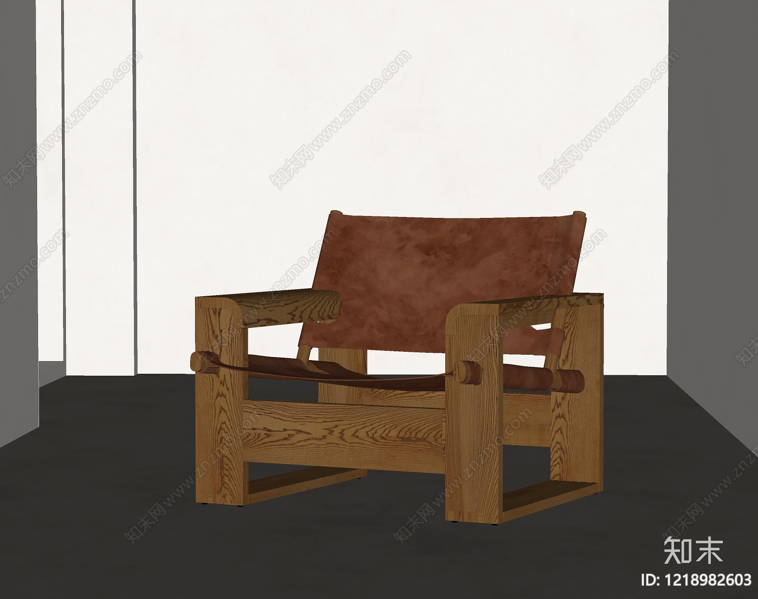 中古风单人沙发SU模型下载【ID:1218982603】