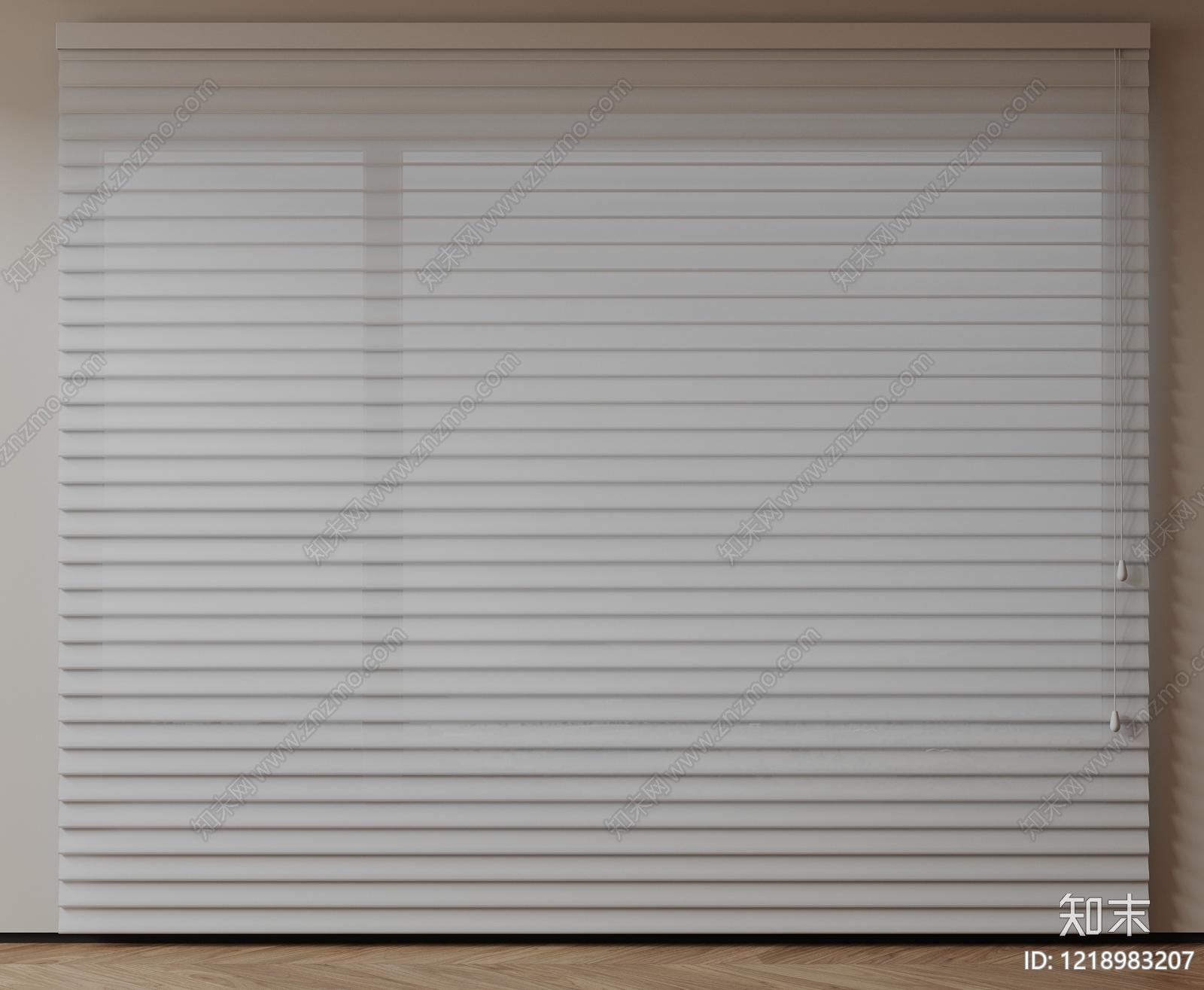 极简百叶帘3D模型下载【ID:1218983207】