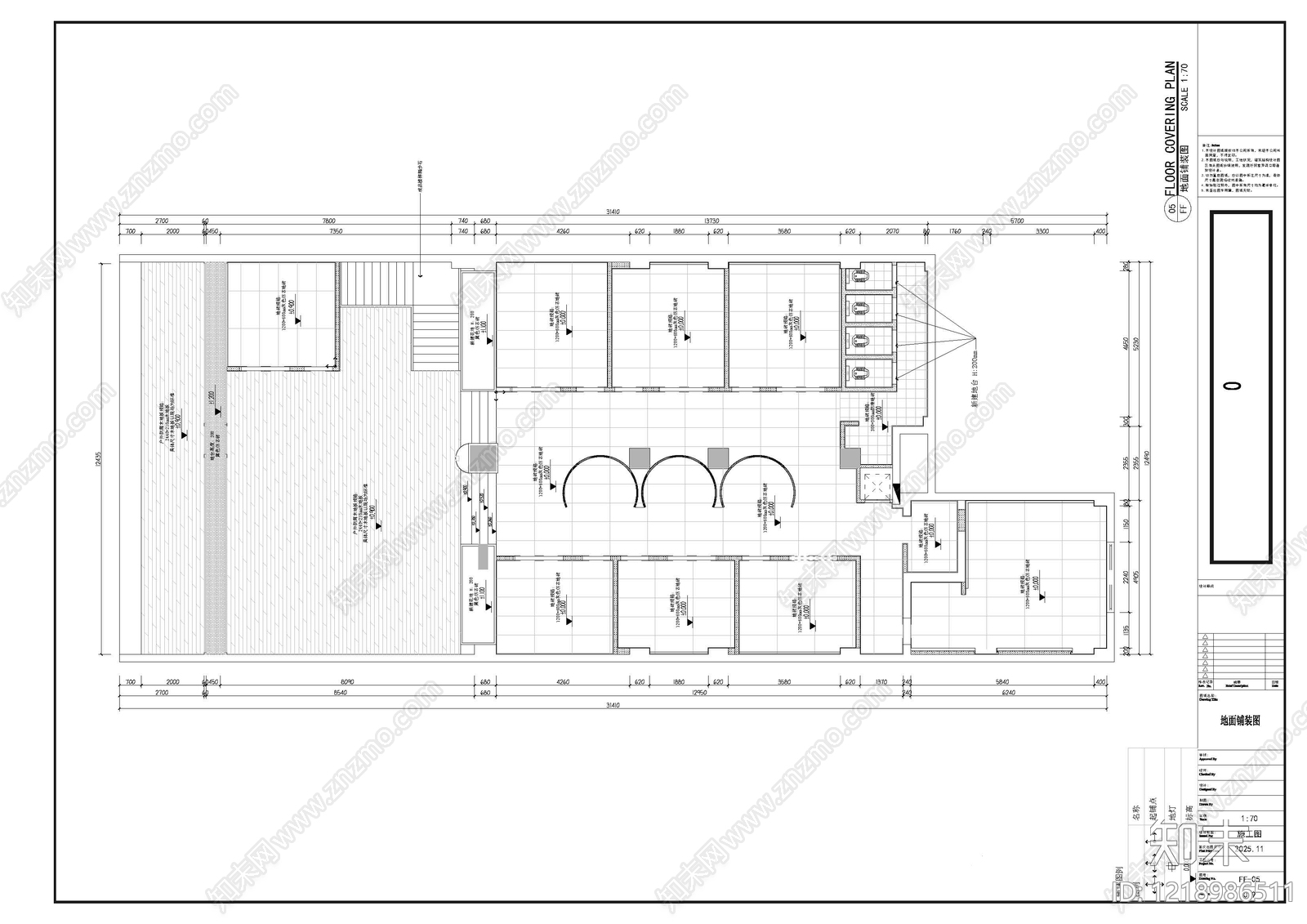 烧烤店cad施工图下载【ID:1218986511】