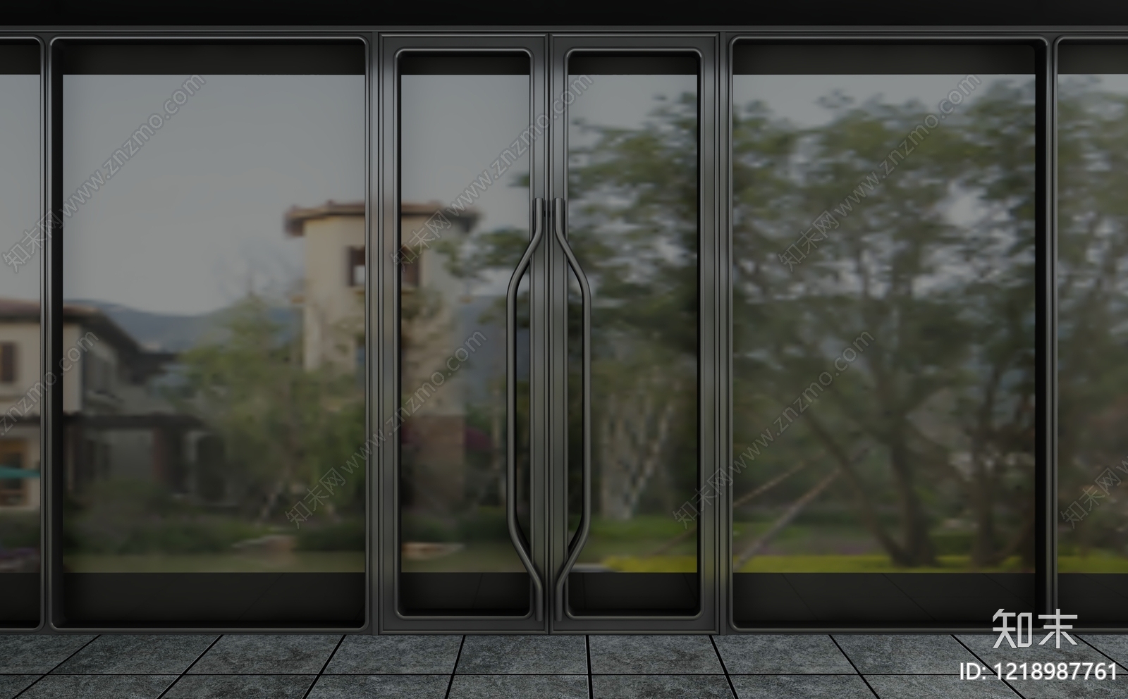 极简主义双开门3D模型下载【ID:1218987761】