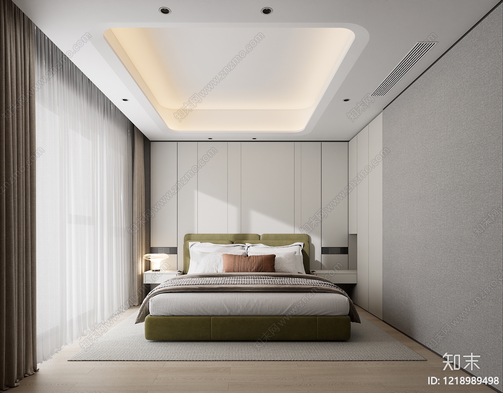 极简家居卧室SU模型下载【ID:1218989498】