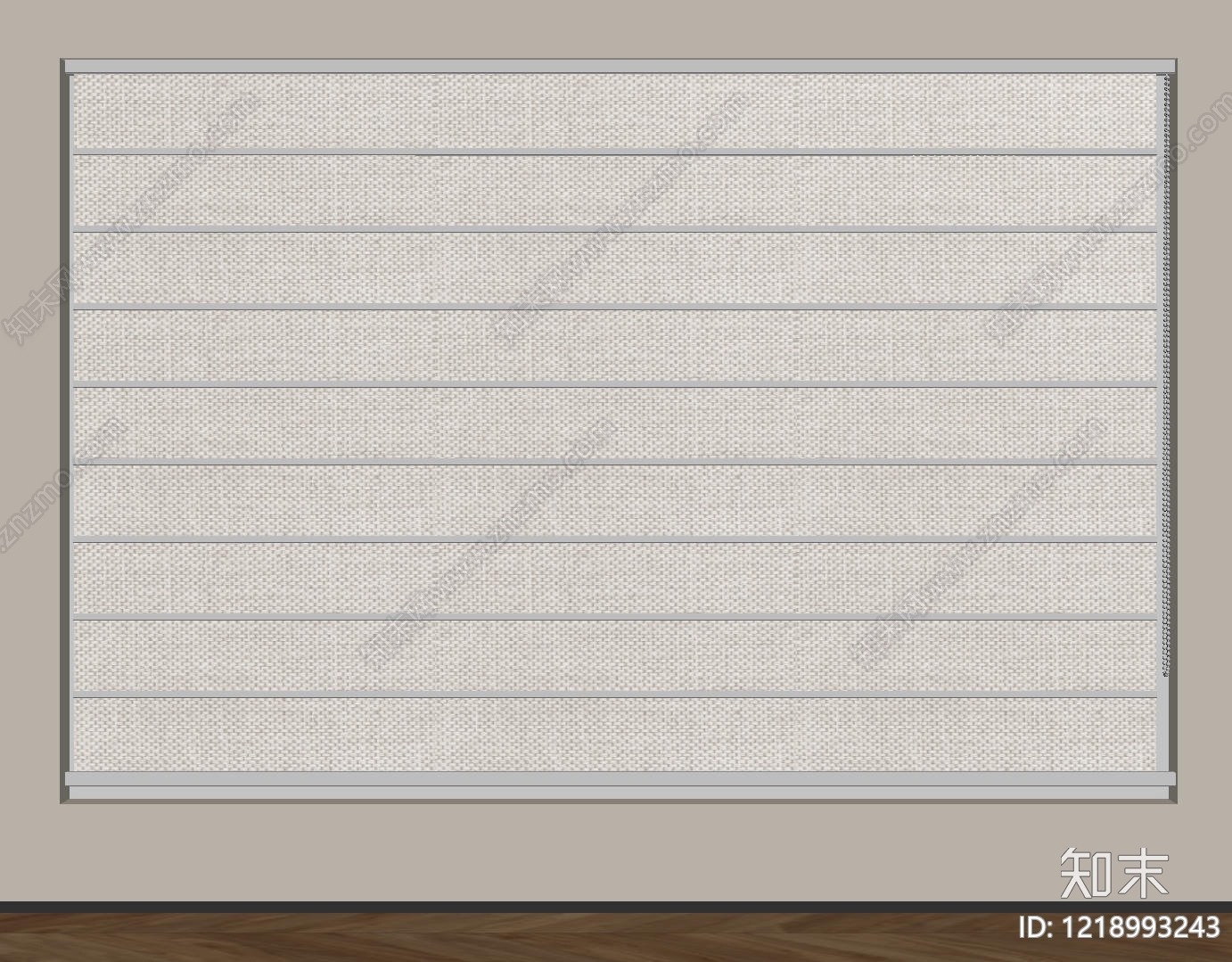 现代简约窗帘SU模型下载【ID:1218993243】