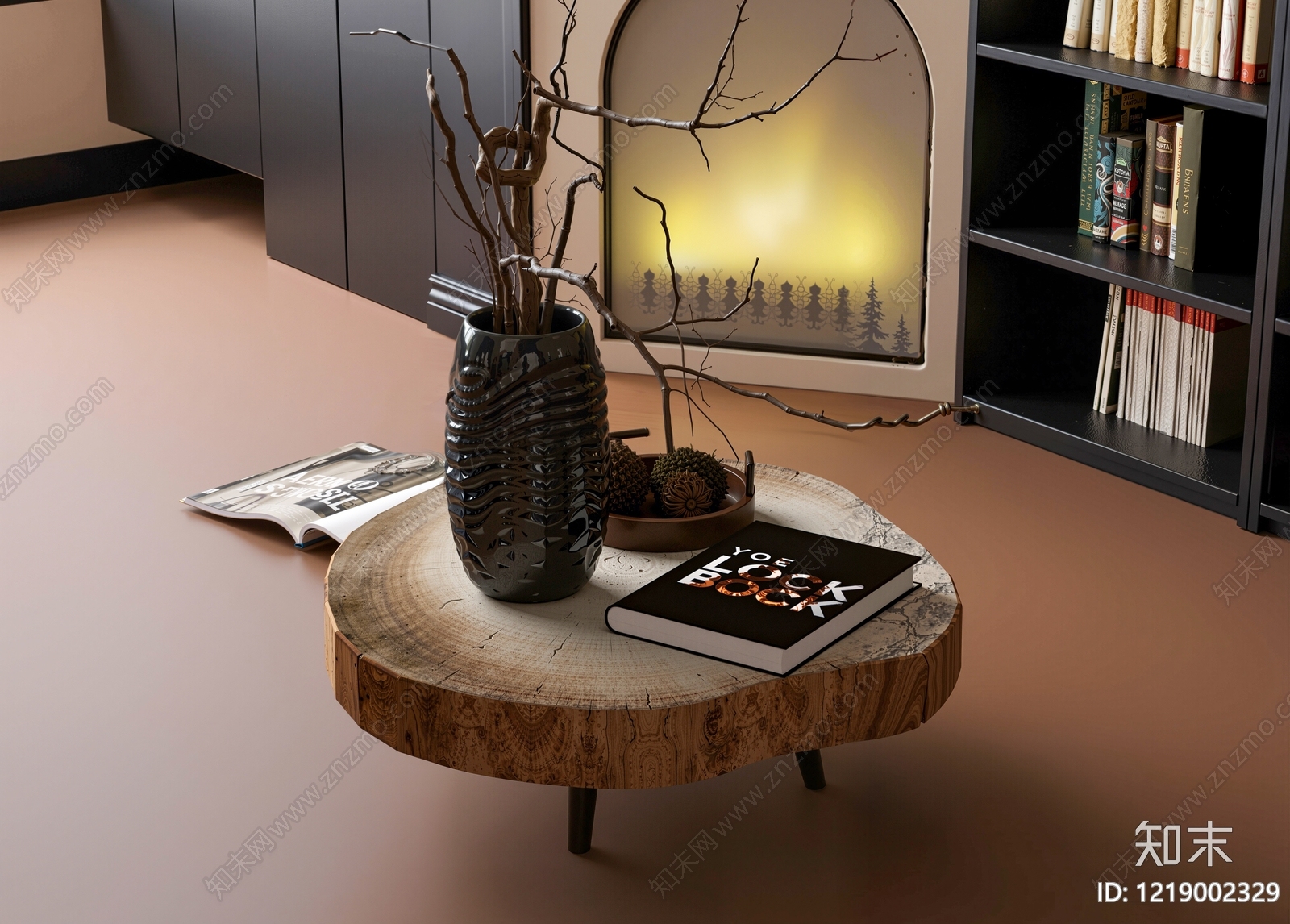 侘寂茶几3D模型下载【ID:1219002329】