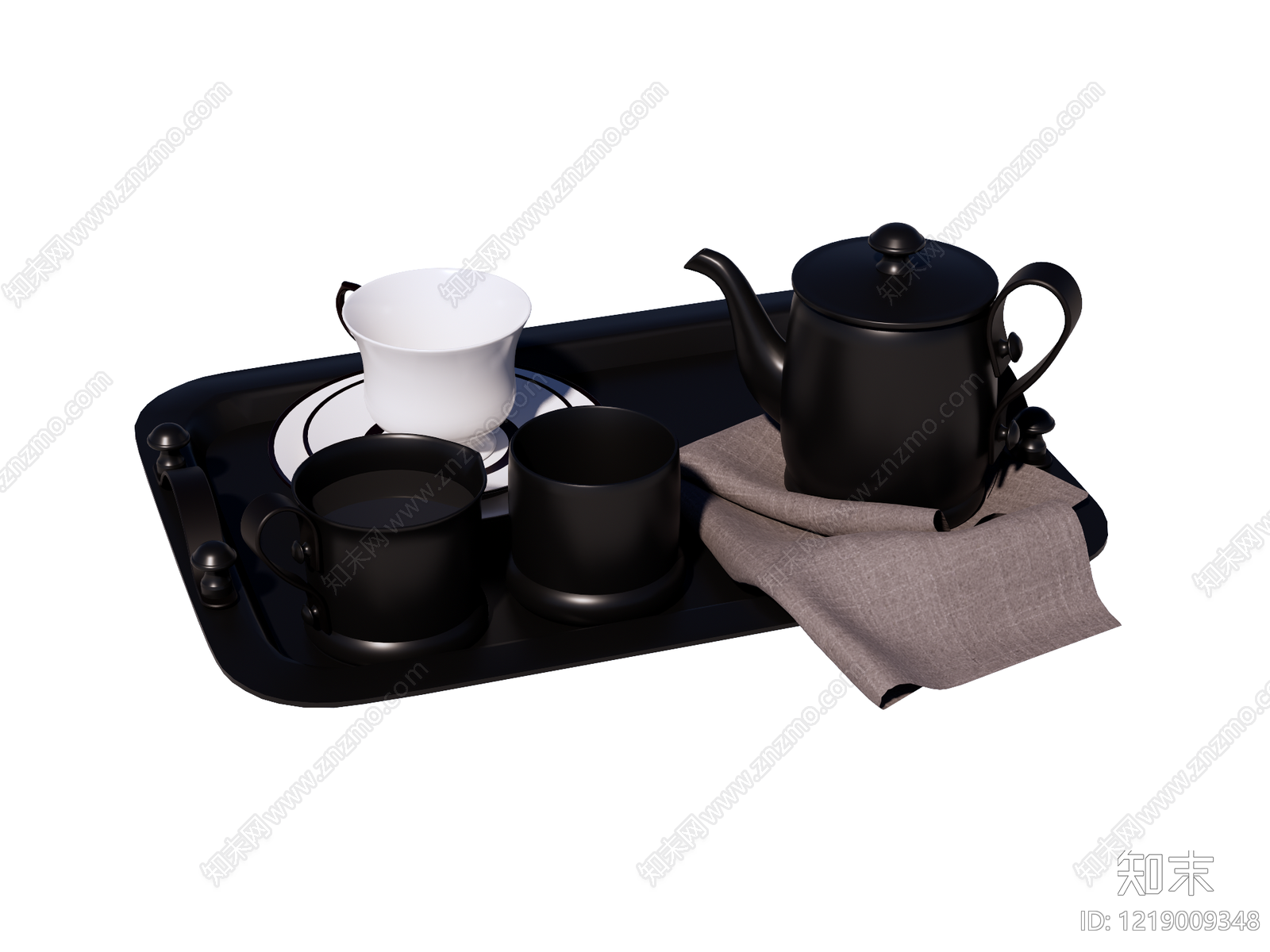 茶具SU模型下载【ID:1219009348】