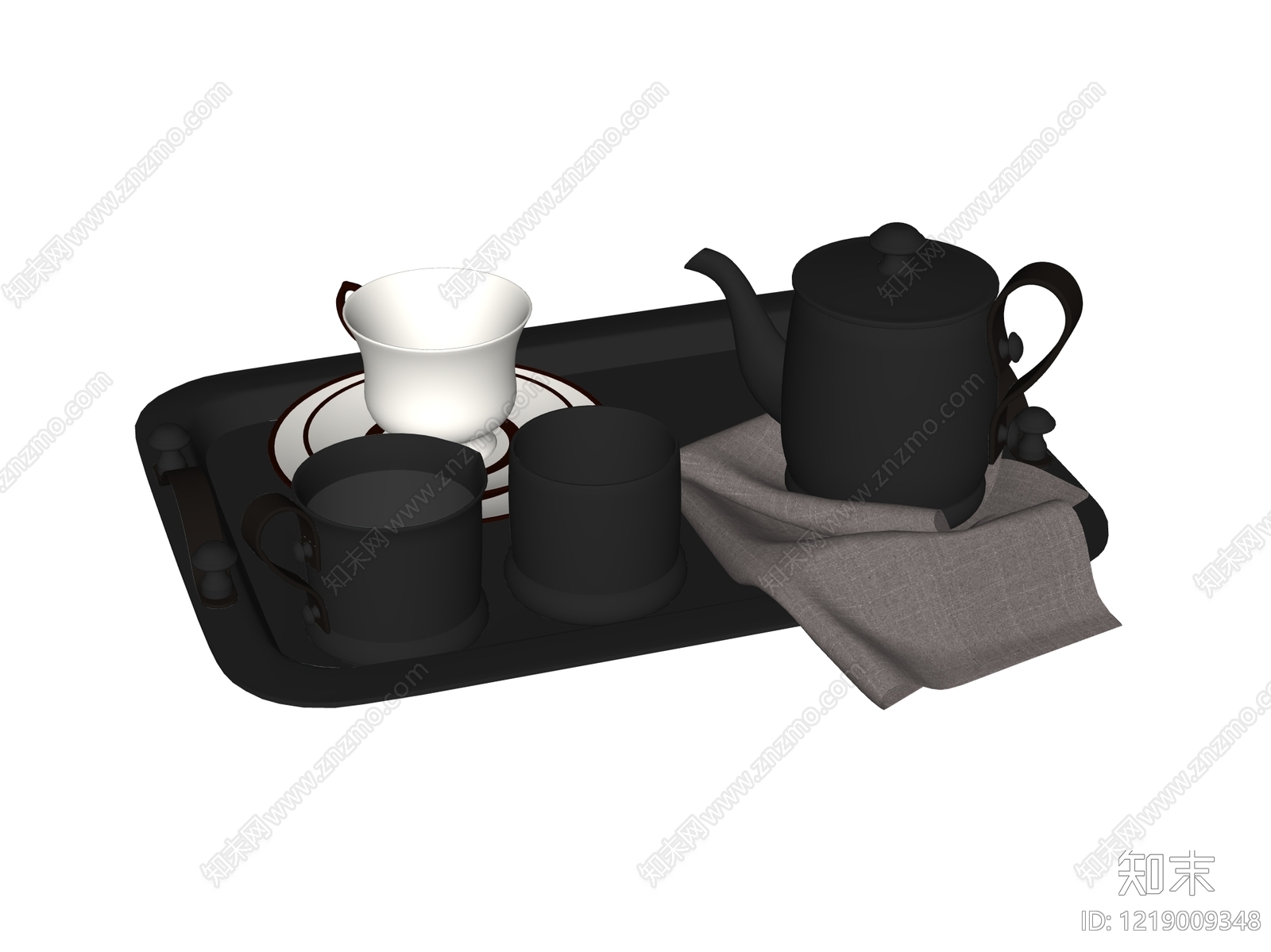 茶具SU模型下载【ID:1219009348】