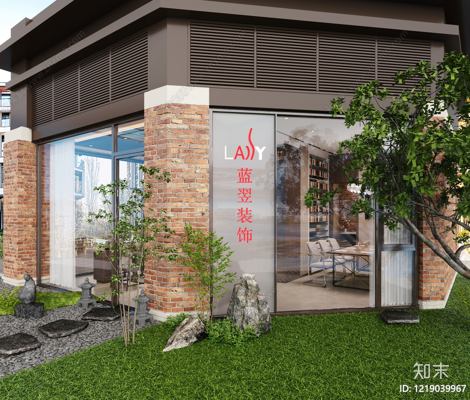 新中式工作室3D模型下载【ID:1219039967】