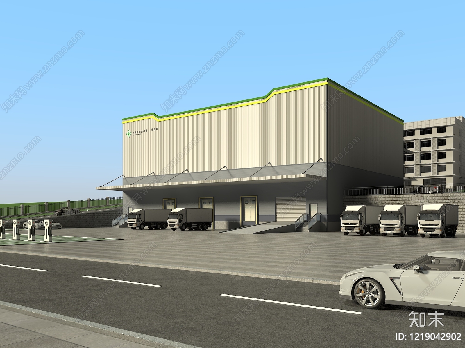 现代主义冷库3D模型下载【ID:1219042902】
