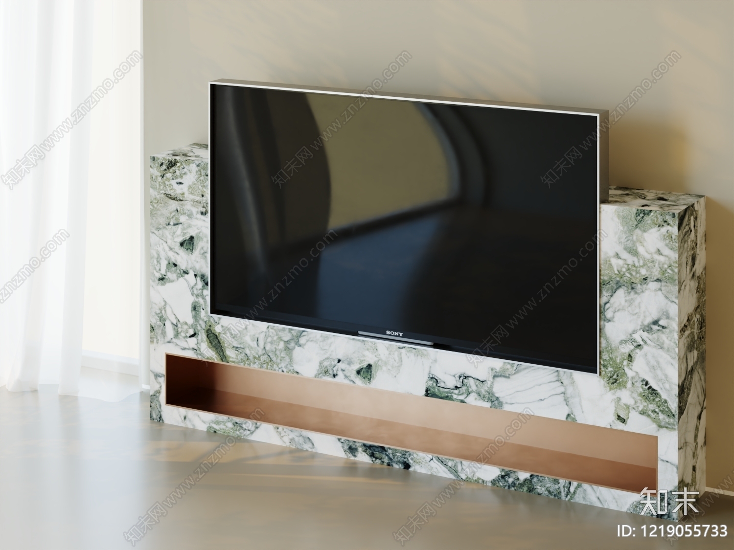 意式极简电视柜3D模型下载【ID:1219055733】