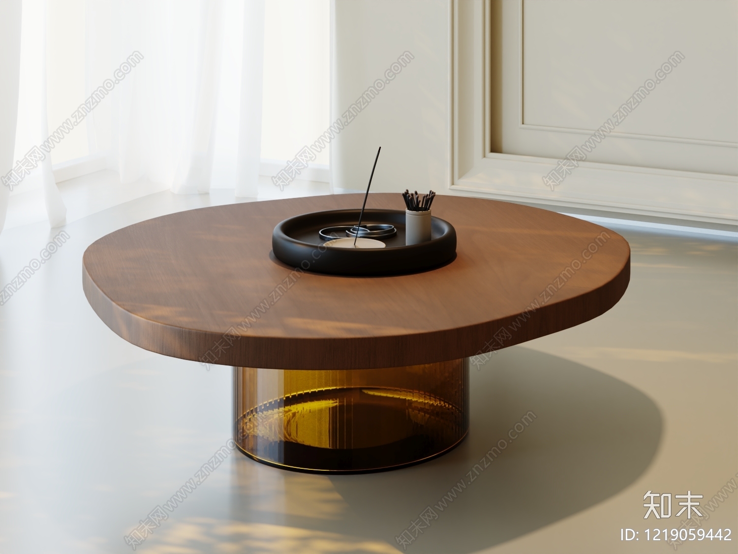 极简茶几3D模型下载【ID:1219059442】