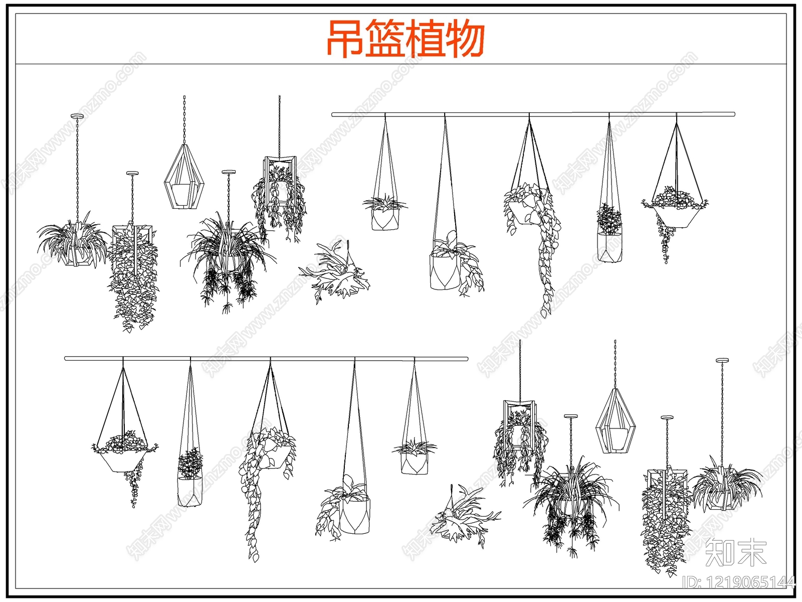 绿植cad施工图下载【ID:1219065144】