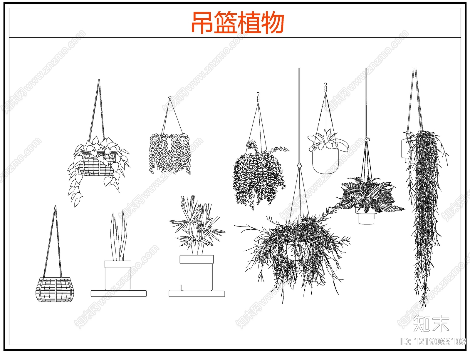 绿植cad施工图下载【ID:1219065108】