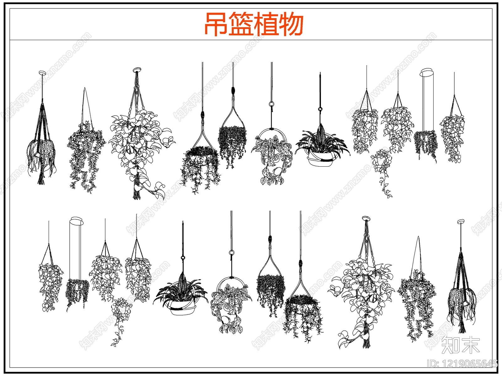绿植cad施工图下载【ID:1219065645】