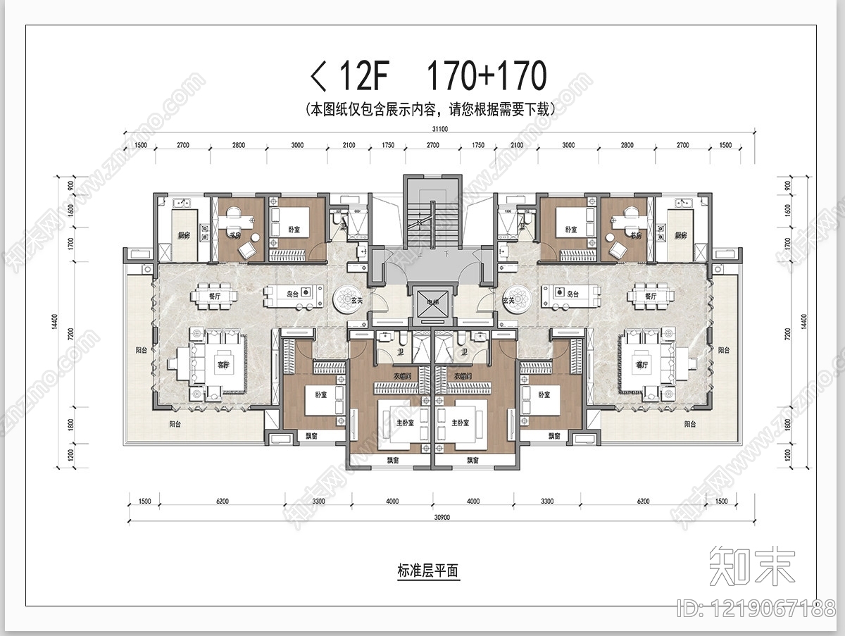 住宅楼建筑cad施工图下载【ID:1219067188】