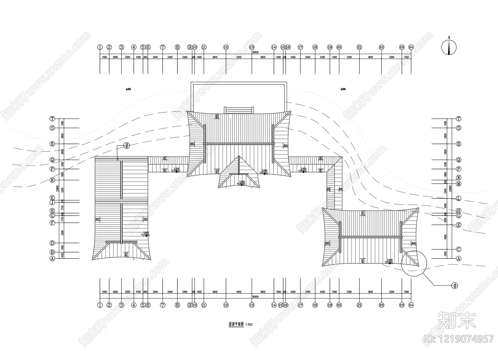 仿古建筑cad施工图下载【ID:1219074957】