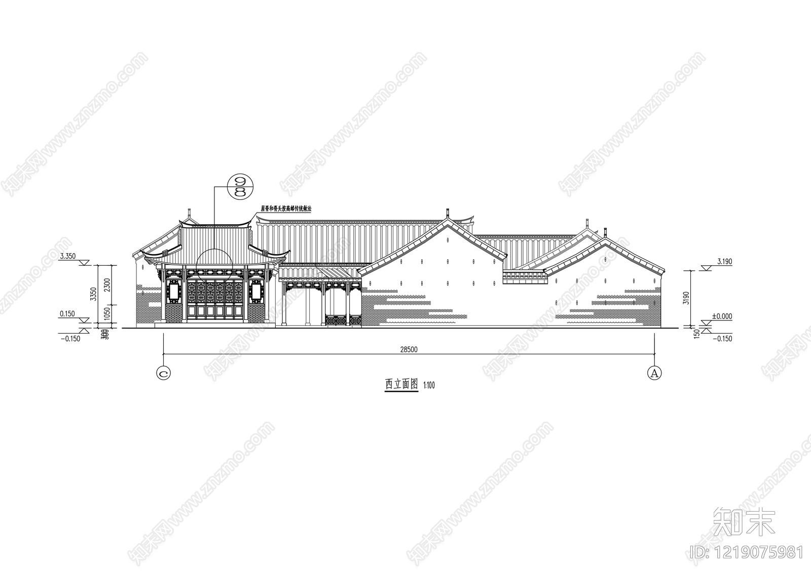 仿古建筑CAD图纸