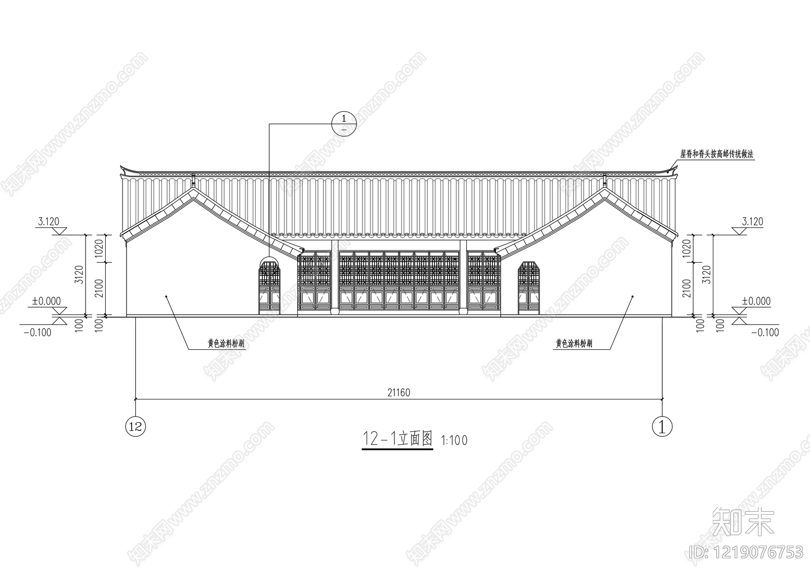 寺庙CAD图纸