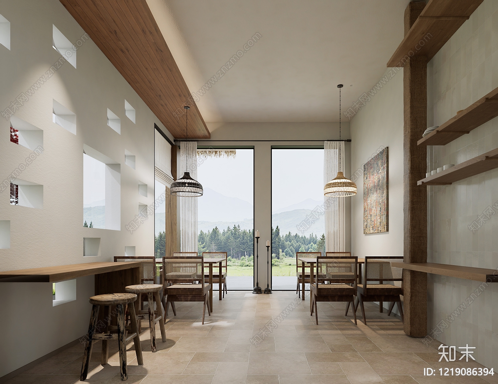 日式酒馆SU模型下载【ID:1219086394】