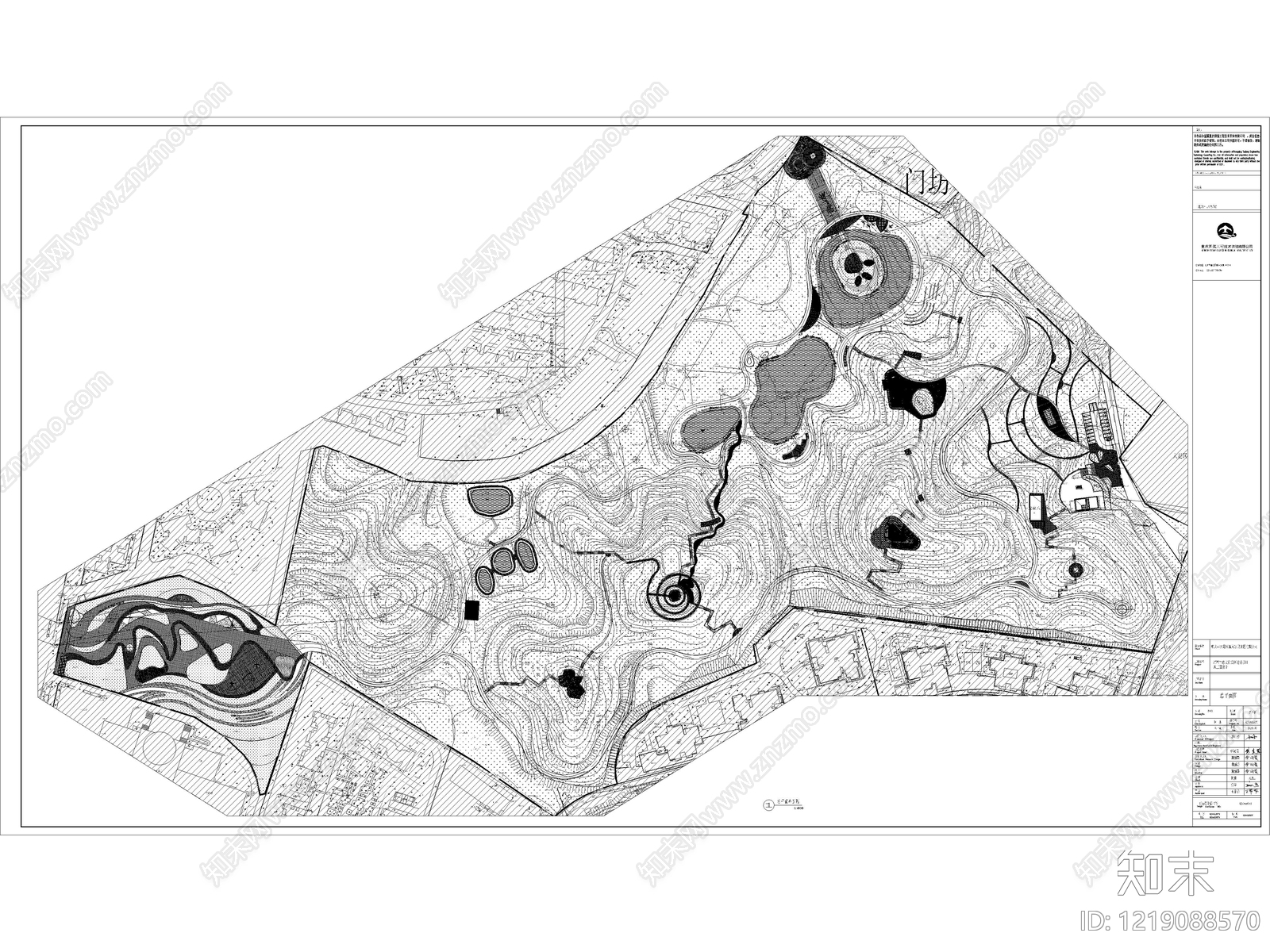11套山地公园景观森林生态湿地公园CAD施工图平面图cad施工图下载【ID:1219088570】