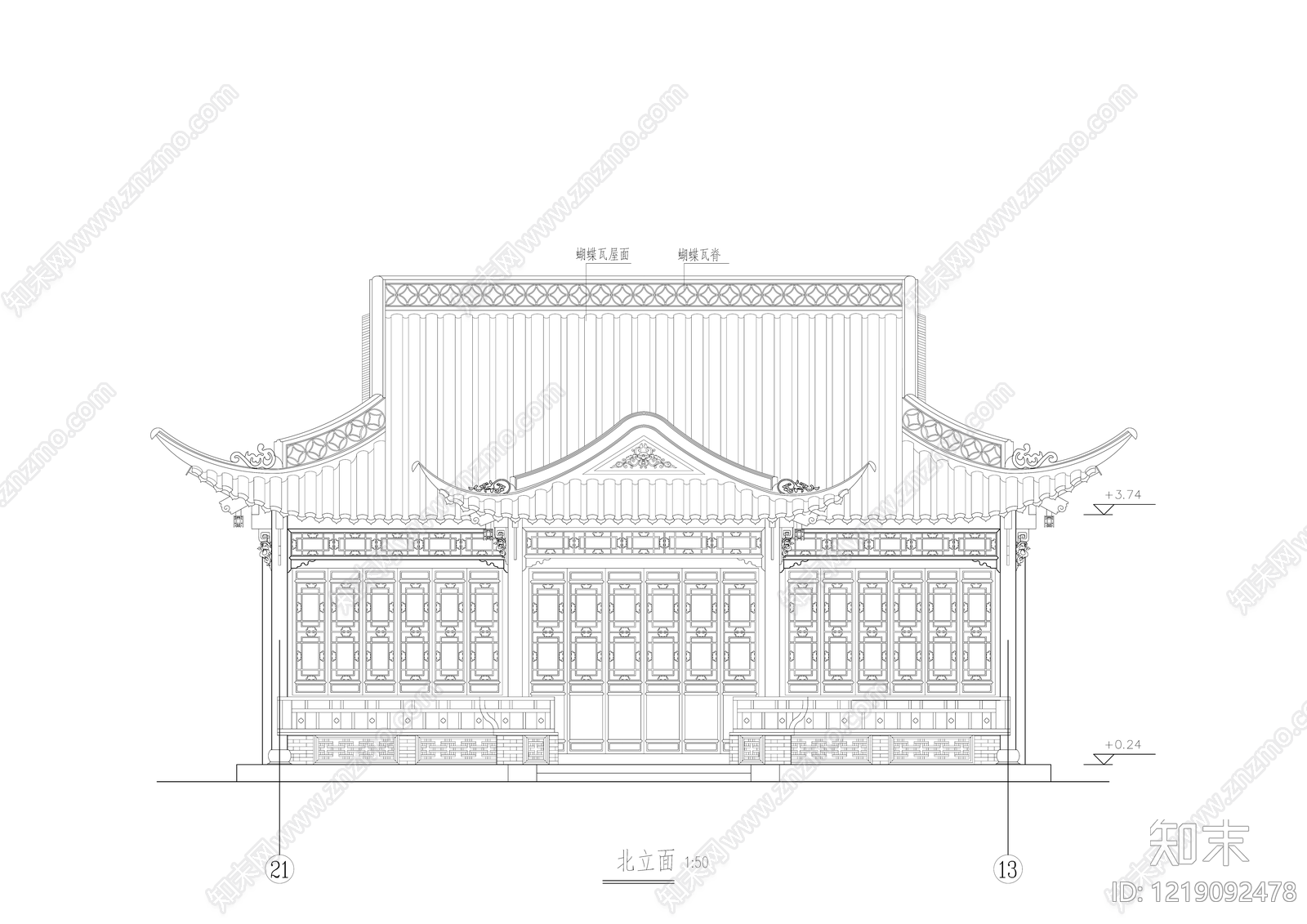 仿古建筑CAD图纸