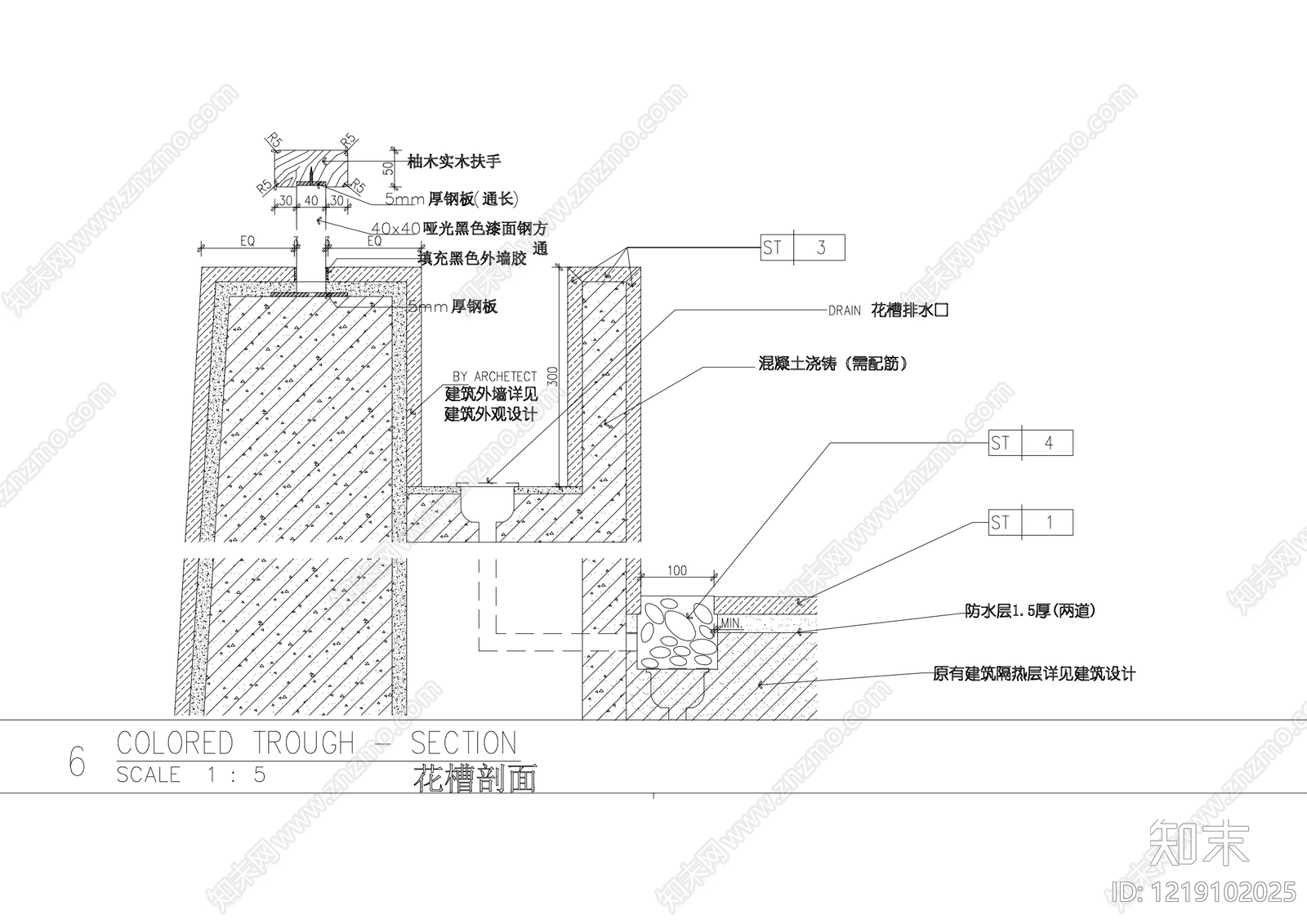 酒店建筑cad施工图下载【ID:1219102025】