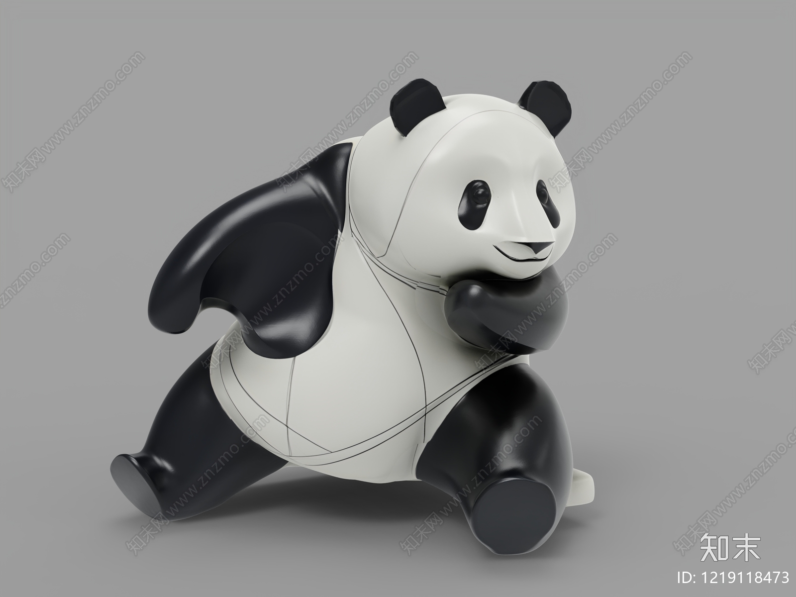极简主义雕塑摆件3D模型下载【ID:1219118473】