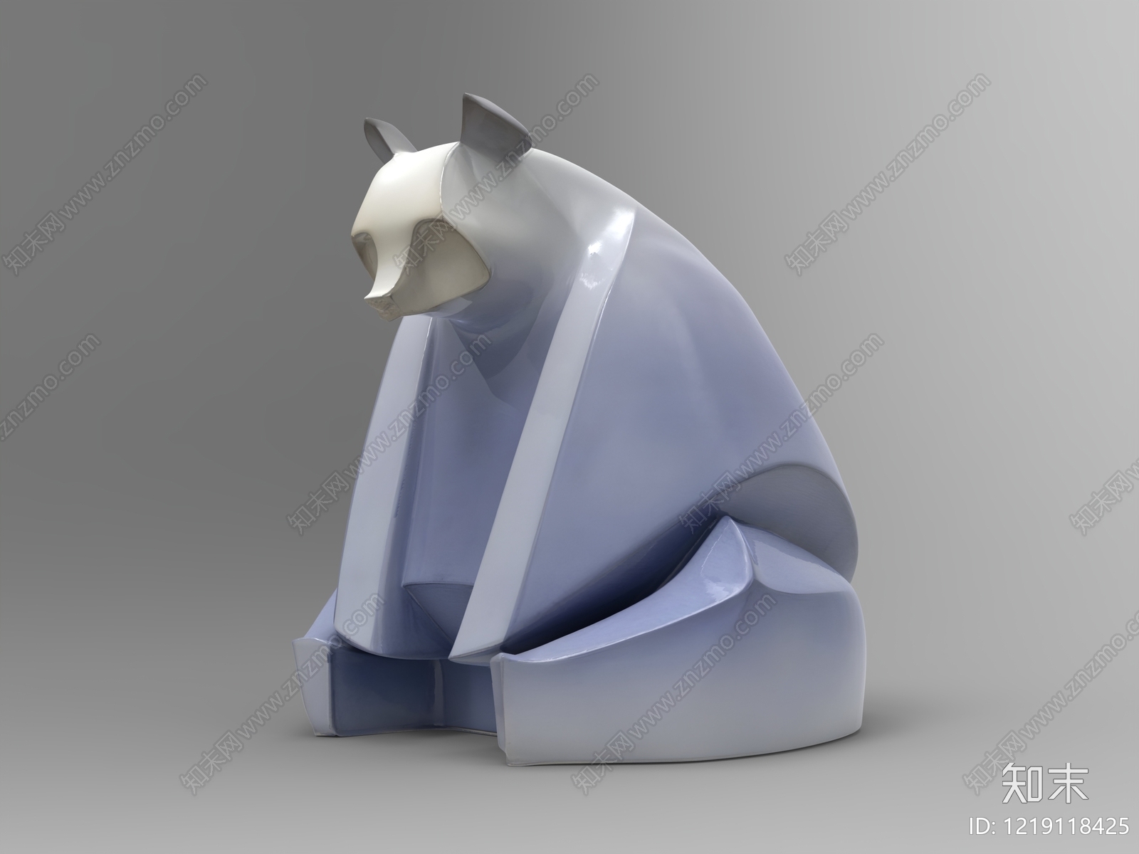 极简主义雕塑摆件3D模型下载【ID:1219118425】