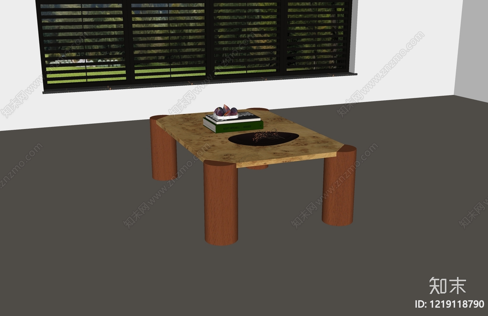 现代简约茶几SU模型下载【ID:1219118790】