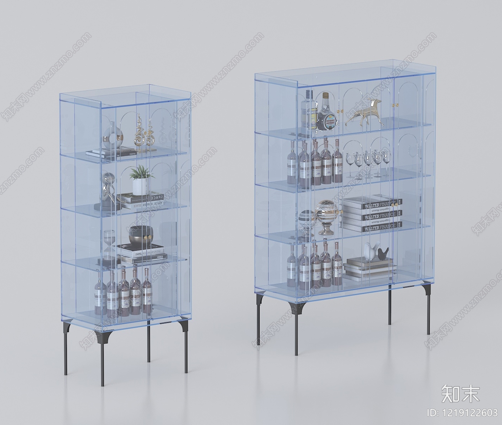 极简商展器材3D模型渲染效果图