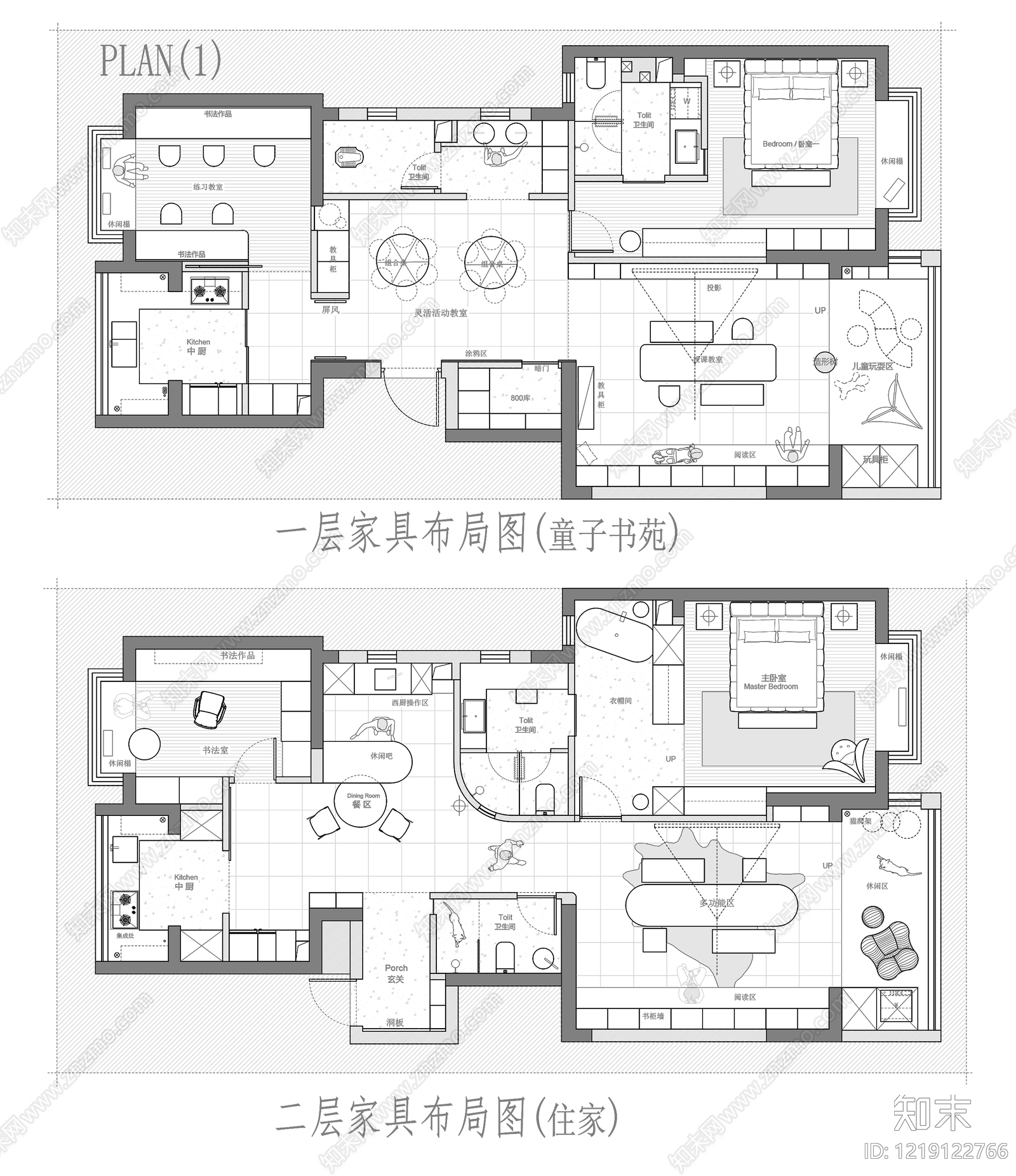 别墅cad施工图下载【ID:1219122766】