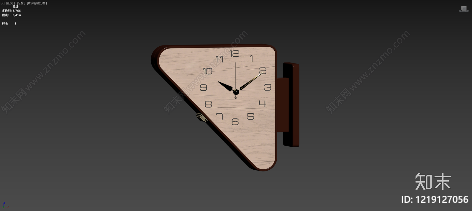 现代简约钟表3D模型下载【ID:1219127056】