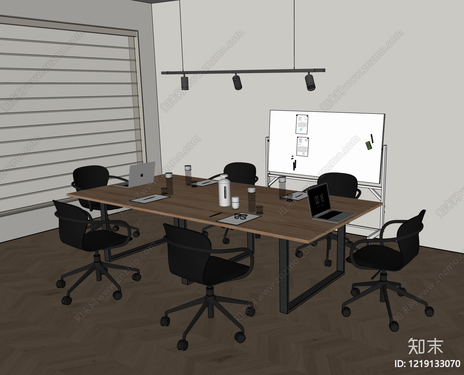 北欧会议桌椅SU模型下载【ID:1219133070】