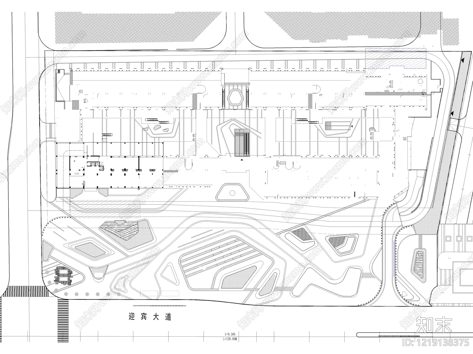8套商业景观办公景观办公楼商业街产业园CAD图纸cad施工图下载【ID:1219138375】