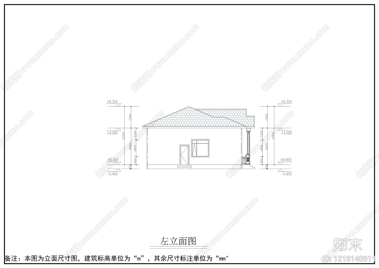 别墅建筑cad施工图下载【ID:1219140911】